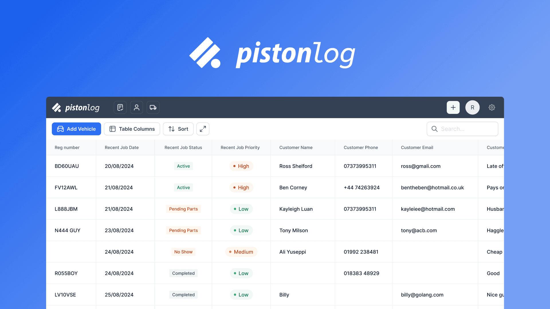 Pistonlog project preview